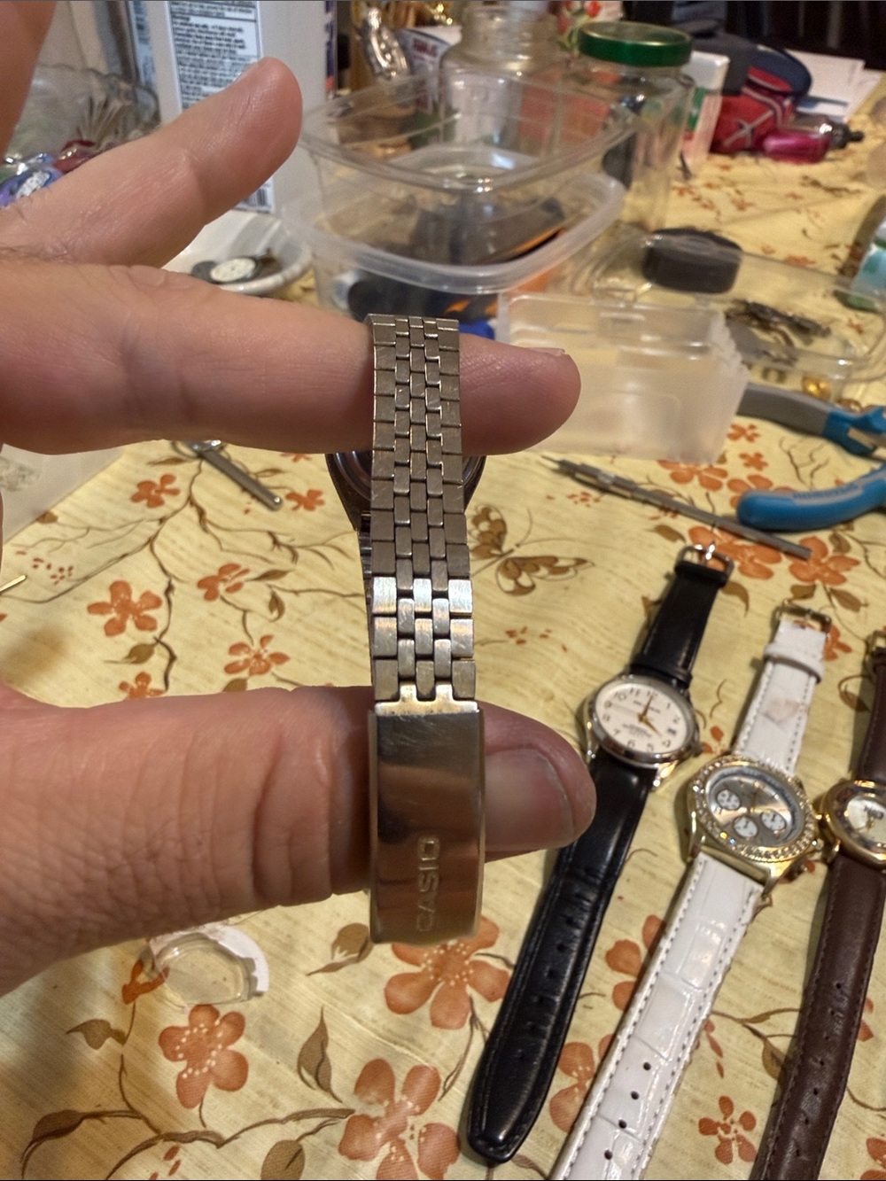 Casio Gold-Tone Digital Watch with Black Display - Picture 3 of 5